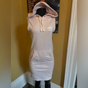 Roots Pink Sleeveless Hoodie Dress ( XXS )